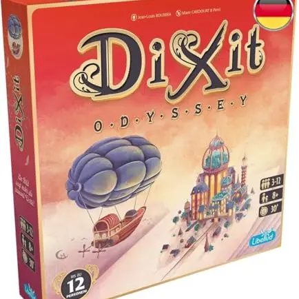Dixit Odyssey 2024 – Kreatives Familienspiel für 3-12 Spieler ab 8 Jahren, 30 Minuten