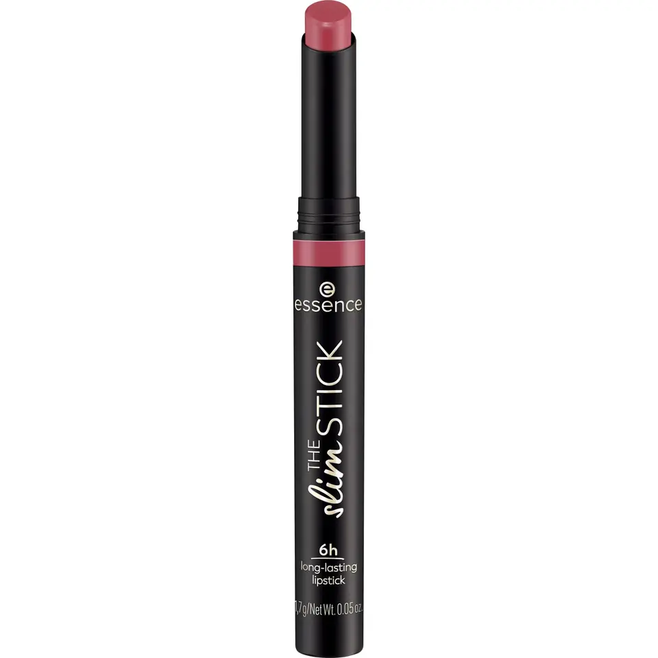 essence THE slim STICK Lippenstift Nr. 106 Pink, langanhaltend, vegan, ohne Parfüm, ohne Alkohol, ohne Parabene, 1.7g
