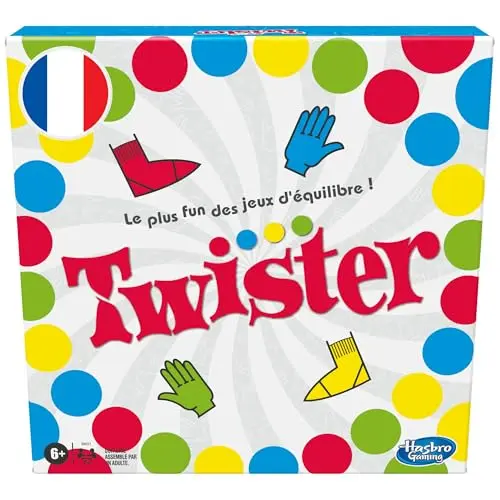 Twister Gesellschaftsspiel für Spaß und Balance - Französische Version