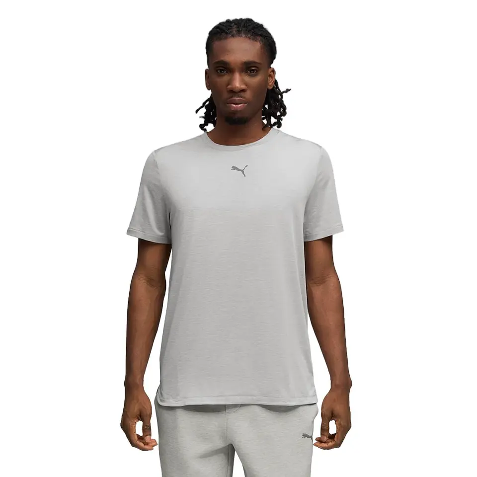 PUMA Unisex M Cloudspun T-Shirt, Grau - Light Gray Heather, S EU