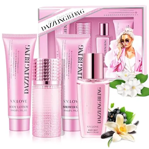 Geschenkset für Frauen: Eau de Toilette, Duschgel & Bodylotion mit blumigem Duft – ideal für Geburtstag, Weihnachten & Valentinstag