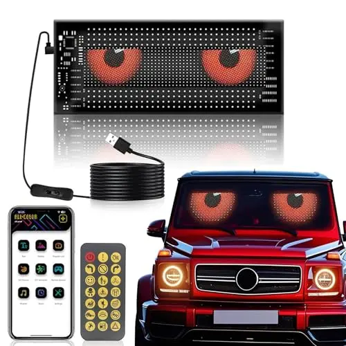 Devil Eyes LED Lichter für Autos und Lkw – Programmierbares Flex-Display für Dynamische Werbung