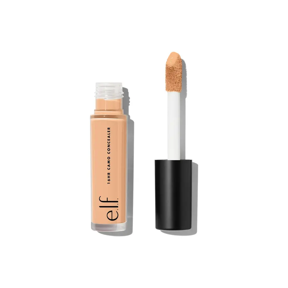 e.l.f. 16HR Camo Concealer, Vollabdeckung, Hochpigmentierter Concealer mit mattem Finish, faltenfrei, Vegan & Tierversuchsfrei, Medium Beige