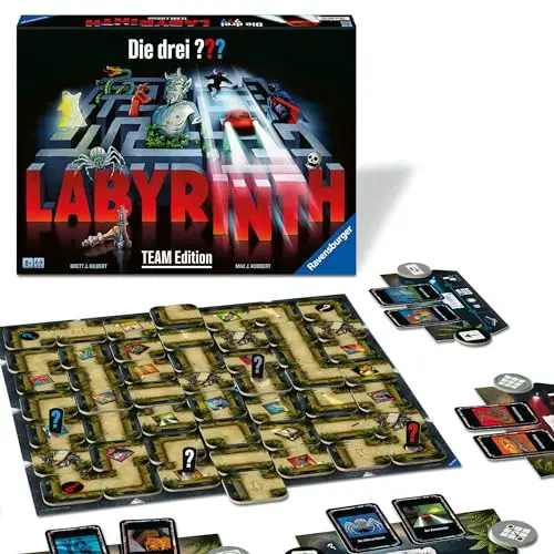 Ravensburger Die DREI ??? Labyrinth - Team Edition für 2-4 Personen ab 8 Jahren