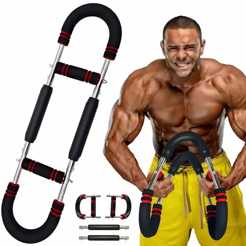 Brust- und Armtrainer für Männer, verstellbar bis 50 kg, tragbares Fitnessgerät für Zuhause