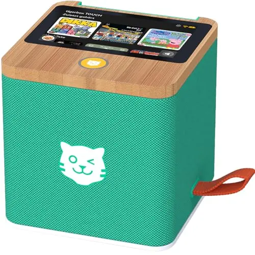 tigermedia tigerbox TOUCH PLUS grün | Streaming-Hörbox für Kinder | Nachtlicht und Stereo-Klang