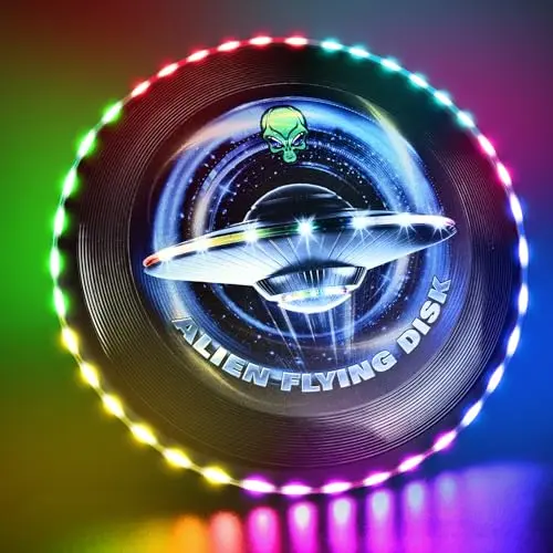 IEEILUL LED Frisbee mit Lichteffekten - Wiederverwendbare Frisbee für Spaß im Freien