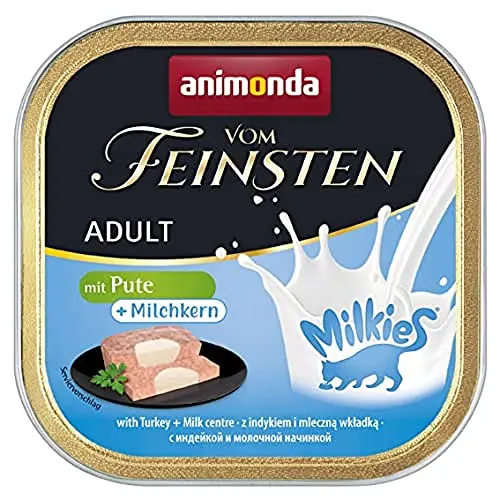 Animonda vom Feinsten Katzenfutter mit Pute & Milchkern, 32x100g, getreidefrei, ohne Zucker, fleischige Zutaten