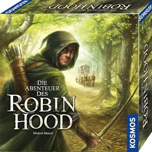 KOSMOS Die Abenteuer des Robin Hood, Kooperatives Familienspiel für 2-4 Spieler ab 10 Jahren