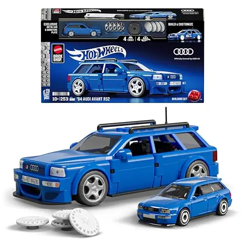 Mattel Hot Wheels Speed Serie Bauset - 94 Audi Avant RS2, 252 Teile, für Sammler und Kinder ab 10 Jahren