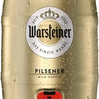 Warsteiner Premium Pilsener 5L Bierfass mit Zapfhahn, pfandfrei