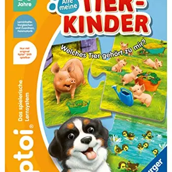 Ravensburger tiptoi Alle Meine Tierkinder - Lernspiel für Kinder ab 2 Jahren - Ostergeschenk