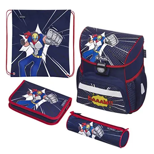 Herlitz Schulranzen Loop Plus Comic Hero, 1 Stück