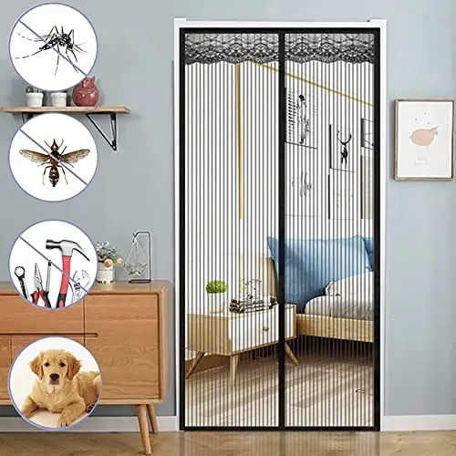 VIKY Insektenschutz Fliegengitter für Balkontür, 90x210cm, ohne Bohren, katzensicher