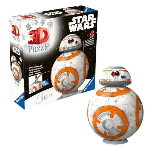 Ravensburger 3D Puzzle Star Wars BB8 - Puzzle-Ball für große und kleine Fans