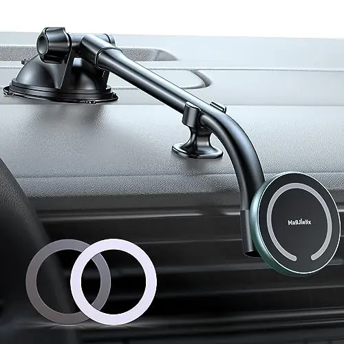 MAGJIEYX MagSafe Autohalterung – Flexible Kfz Handyhalterung für iPhone 15/14/13/12/Pro Max und andere Smartphones