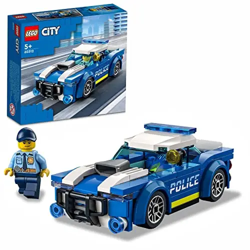 LEGO 60312 City Polizeiauto mit Polizisten-Minifigur – Kreatives Spielzeug für Kinder ab 5 Jahren