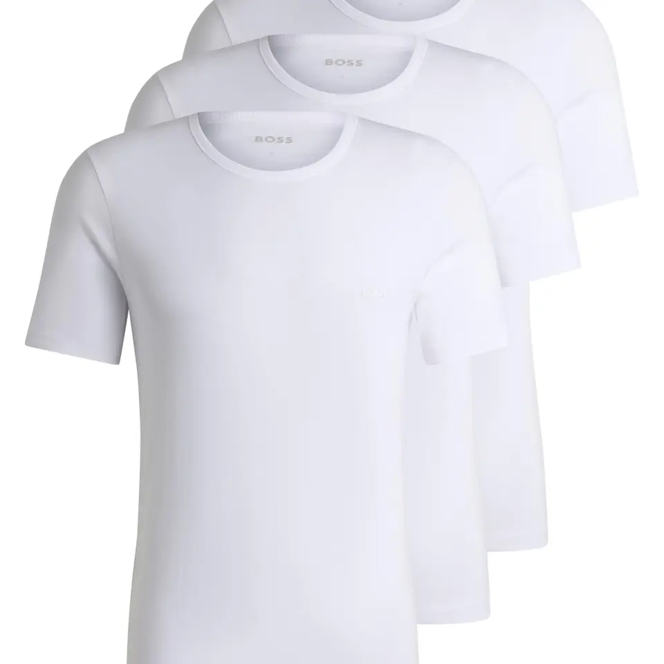 BOSS Herren T-Shirt, Weiß, Größe L