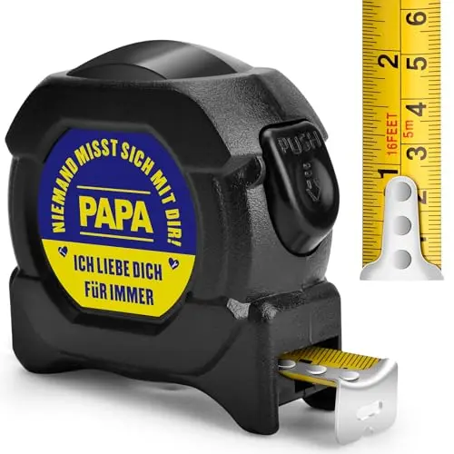 Vatertagsgeschenk für Papa: 5M Faltbares Maßband, Geschenk für Opa, Männer, Weihnachten oder Geburtstag