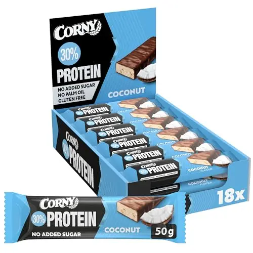 Corny Protein Power Cocos Fitness Riegel 18 x 50 g - 30% Eiweiß