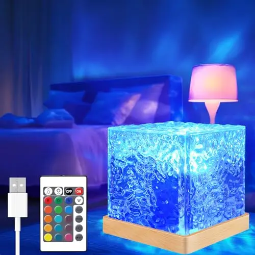 LED Aurora Lampe, Projektor für Sternenhimmel mit 18 Lichteffekten & Fernbedienung