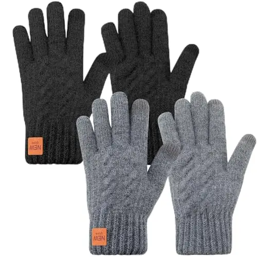 Warme Winterhandschuhe mit Touchscreen - Fleece Thermohandschuhe für Damen und Herren