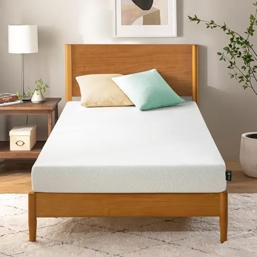 Zinus Memory-Schaum Matratze 90 x 190 cm, kühlend und anti-milben, mittlere Härte, bequemes Einzelbett