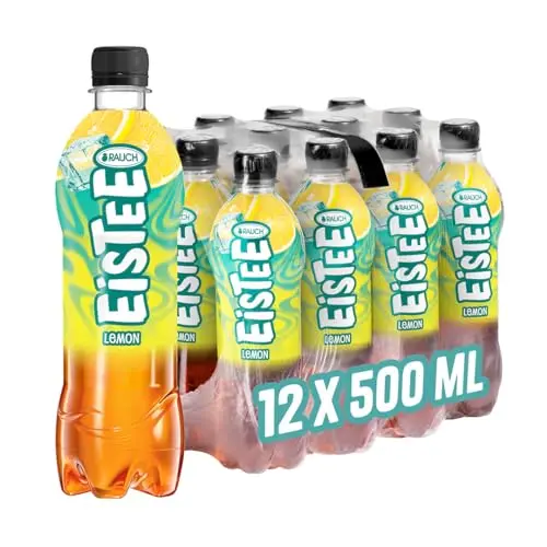 Rauch Eistee Lemon | Erfrischender Zitronen Eistee | 12x 500ml PET Flasche