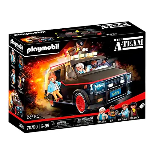 PLAYMOBIL 70750 A-Team Van - Ikonisches Design für Fans und Kinder (5-99 Jahre)