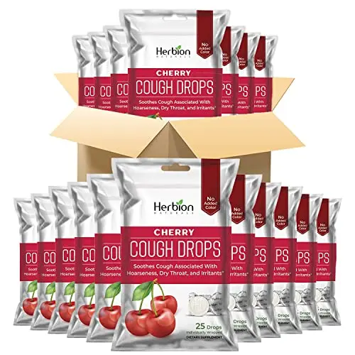 Herbion Naturals Hustenbonbons Kirschgeschmack, 25 Lutschtabletten