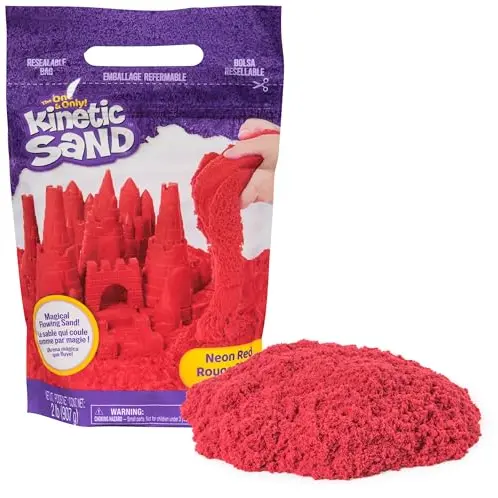 Kinetic Sand - Roter Sand, 907 g, magischer Sand aus Schweden für Kinder ab 3 Jahren, fördert die Feinmotorik