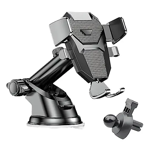 Kingmate Auto-Handyhalterung - 360° drehbar, stabil, kompatibel mit iPhone und Galaxy