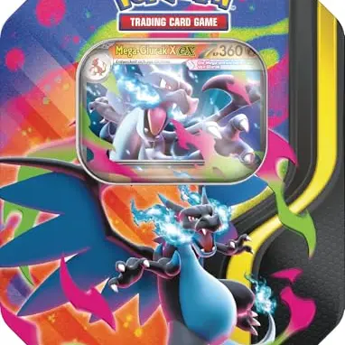 Pokémon Sammelkarten Tin mit Mega-Glurak X