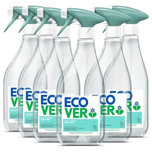 Ecover Glasreiniger Grüner Tee & Grapefruit – Vegane Formel, 6x 500 ml