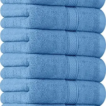 Utopia Handtücher Set - Ultraweiche Baumwolle, 41x71 cm - 6er Pack (Elektrisches Blau)