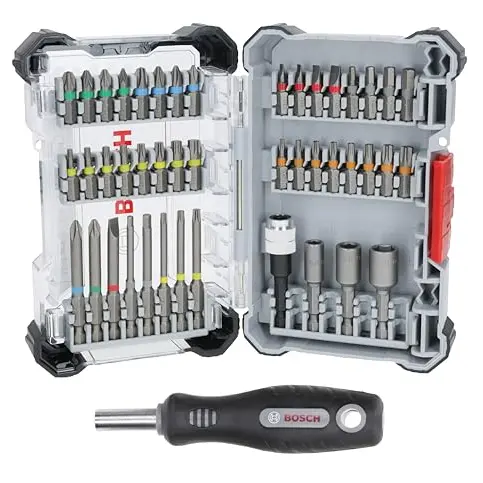 Bosch 44+1‑tlg. Schrauberbit-Set für Bohrschrauber, Extra Hard, Professional Zubehör