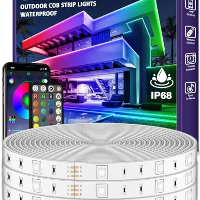 LETIANPAI 30M Wasserdichte LED Lichterkette mit App-Fernsteuerung, RGB für Balkon, Terrasse, Garten und Pool