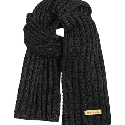 FORVEVO Unisex Winter Schal - Warm und Weich für Outdoor-Aktivitäten (Schwarz)