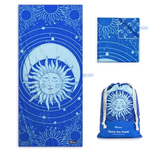 Diveblues Strandtuch 178x200 cm - Mikrofaser, schnell trocknend, leicht und kompakt, sandfrei, ideal für Damen und Herren