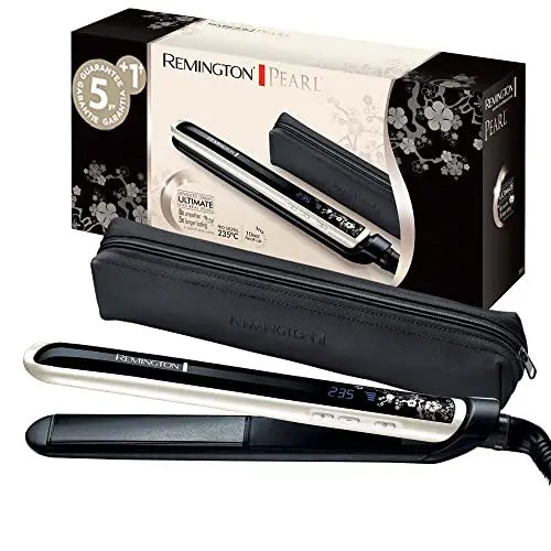 Remington Glätteisen Pearl - 150-235°C, inkl. Aufbewahrungstasche, Testsieger, LCD-Display