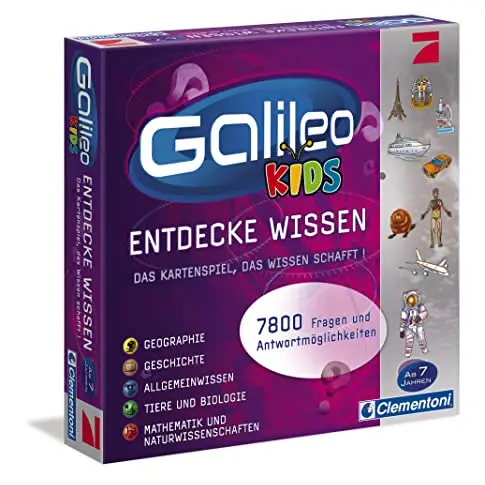 Clementoni Galileo Kids Wissens-Quiz - Lehrreiches Frage-Antwort-Spiel ab 7 Jahren für die ganze Familie