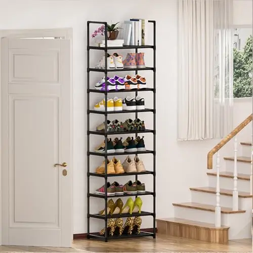 OYREL Schuhregal mit 10 Ebenen – Platzsparender Schuh-Organizer für 20-25 Paar Schuhe