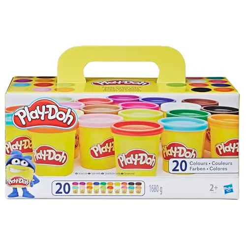 Play-Doh Super Colour Set mit 20 Dosen Modelliermasse für kreatives Spielen ab 3 Jahren