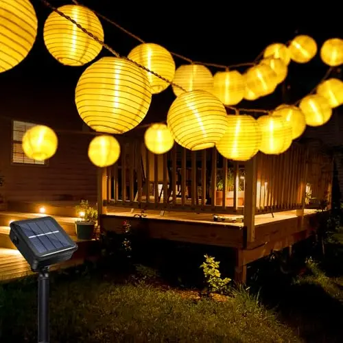 Micacorn Solar Lichterkette 20 LEDs 9m für Außen - Wasserdicht, 8 Modi, ideal für Garten, Balkon und Weihnachtsdekoration