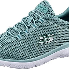 Skechers Damen Summits 12985 Turnschuhe, Sage Mesh/Weiß, Gr. 39 EU