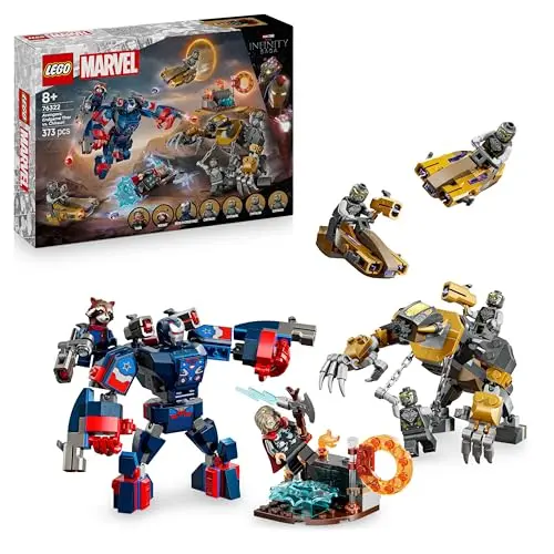 LEGO Marvel Avengers: Thor vs. Chitauri Set mit 7 Minifiguren - Geschenk für Jungen und Mädchen ab 8 Jahren