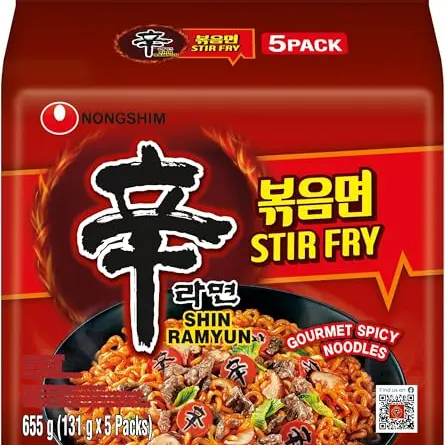 NONGSHIM Instant Nudeln Shin Stir-Fry Ramyun (5 x 131 g)