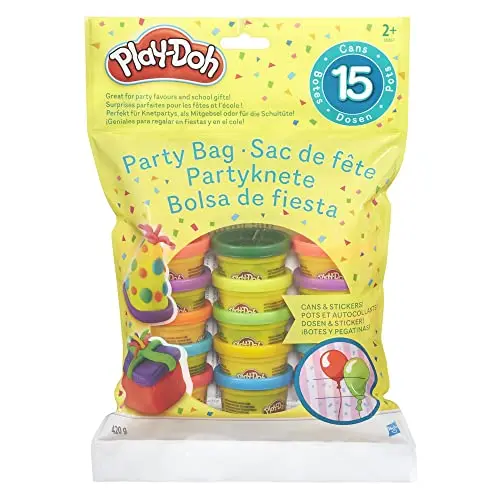 Play-Doh Party Bag mit 15 kleinen 28 g Dosen Knete - Perfekt für Partys oder als Schultüte