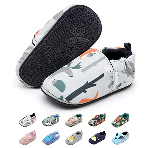 YloveM Krabbelschuhe für Babys - Rutschfeste Laufschuhe für Jungen und Mädchen