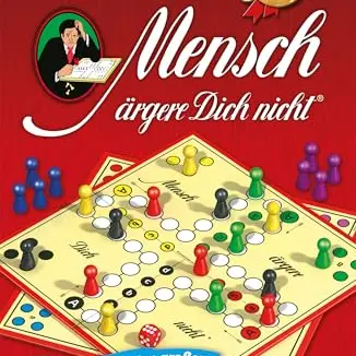 Mensch ärgere Dich Nicht Classic Line mit großen Holzspielfiguren